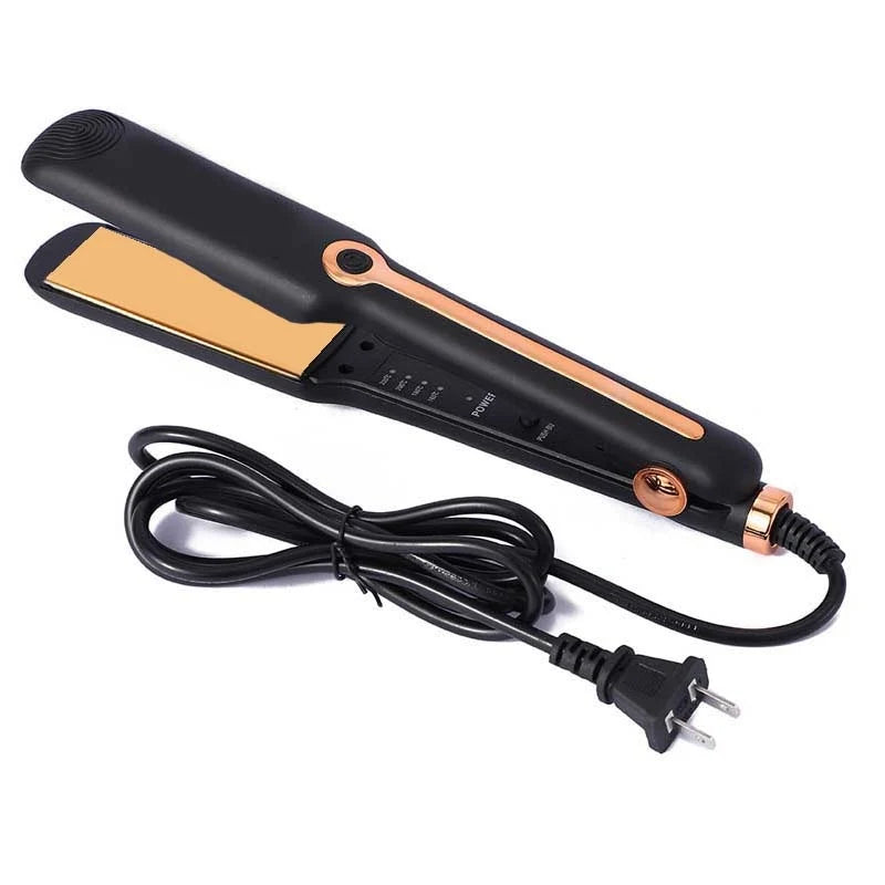 Professional Ceramic Hair Curly Hair Straightener Flat Iron Fast Heat Portable for Salon Household Temperature Adjustable