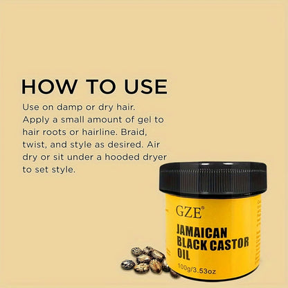 JAMAICAN Black Castor Oil Pure Cold-Pressed for Hair Growth, Skin Moisturizing and Scalp Health - Promoting Thick Hair