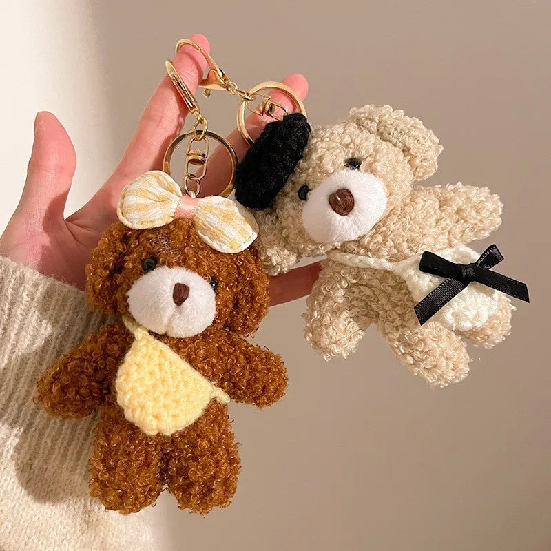 Pendant Creative Cute Teddy Bear Plush Pendants Small Commodity Dolls Keychains Dolls Bag Hanging Decorations Kawaii Accessories