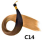 Elevate Your Look with 26 Inch Silky Bone Straight Synthetic Crochet Braids - Ombre Black Hair Extensions