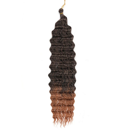 Transform Your Look with Our Deep Wave Crochet Hair - Synthetic Passion Twist Braiding Hair Extensions for Stunning Afro Curls and Ocean Waves