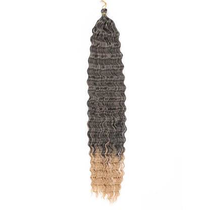 Transform Your Look with Our Deep Wave Crochet Hair - Synthetic Passion Twist Braiding Hair Extensions for Stunning Afro Curls and Ocean Waves