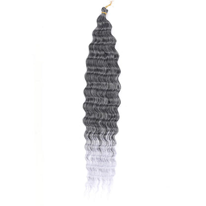 Transform Your Look with Our Deep Wave Crochet Hair - Synthetic Passion Twist Braiding Hair Extensions for Stunning Afro Curls and Ocean Waves