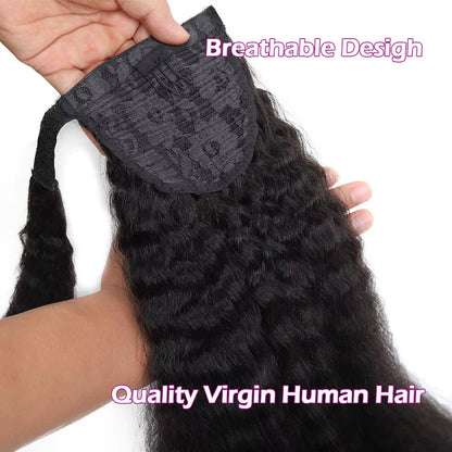 Elevate Your Look with 100G Ponytail Human Hair Extensions - Luxurious 100% Remy Brazilian Hair in Stunning Lengths from 10" to 32"!