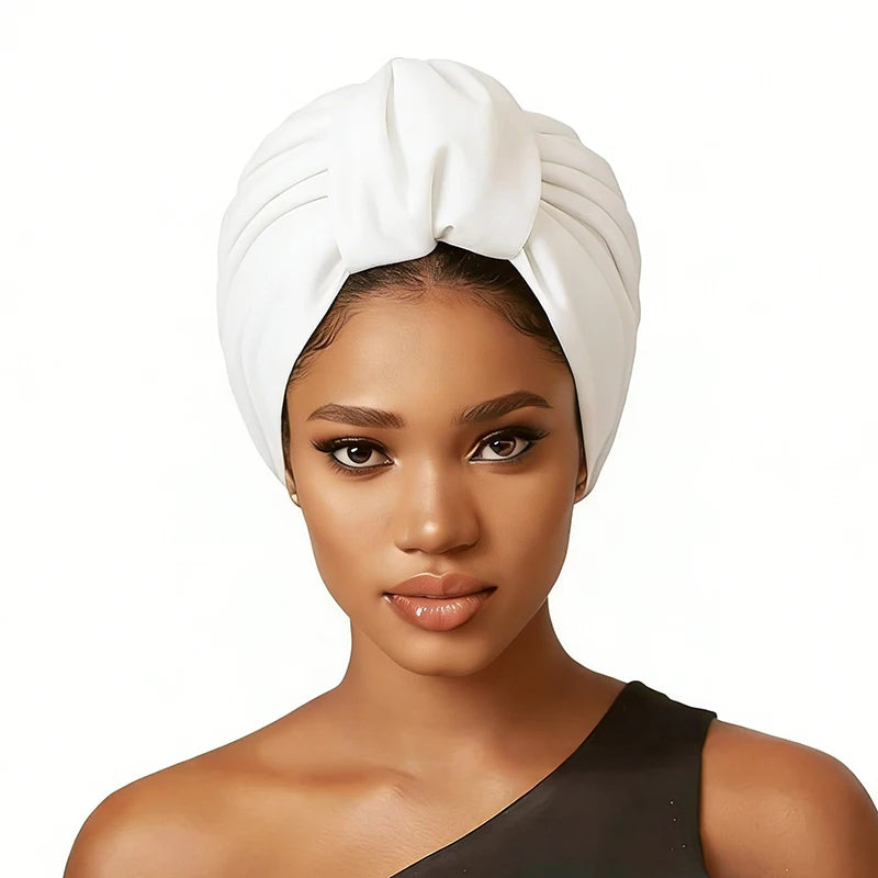 New Muslim Women Inner Solid Color Hijab Hat Turban Indian Bonnet Headscarf Beanies Hair Loss Head Wrap Chemo Cap Turbante Mujer