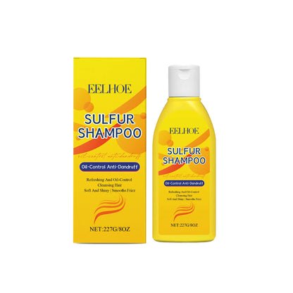Sulfur Shampoo Oil Control Deep Cleansing Scalp anti Dandruff Exfoliating Fresh Improve Skin Dryness for Moisturizing Body Wash