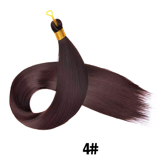 Elevate Your Look with 26 Inch Silky Bone Straight Synthetic Crochet Braids - Ombre Black Hair Extensions