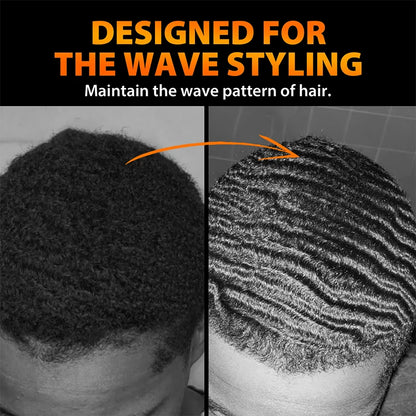 200Ml Wave Shampoo for African Men Biotin 360 Style Curly Hair Cream Deep Clean High Shine Hair Pomade Layered Control Wavy Wax