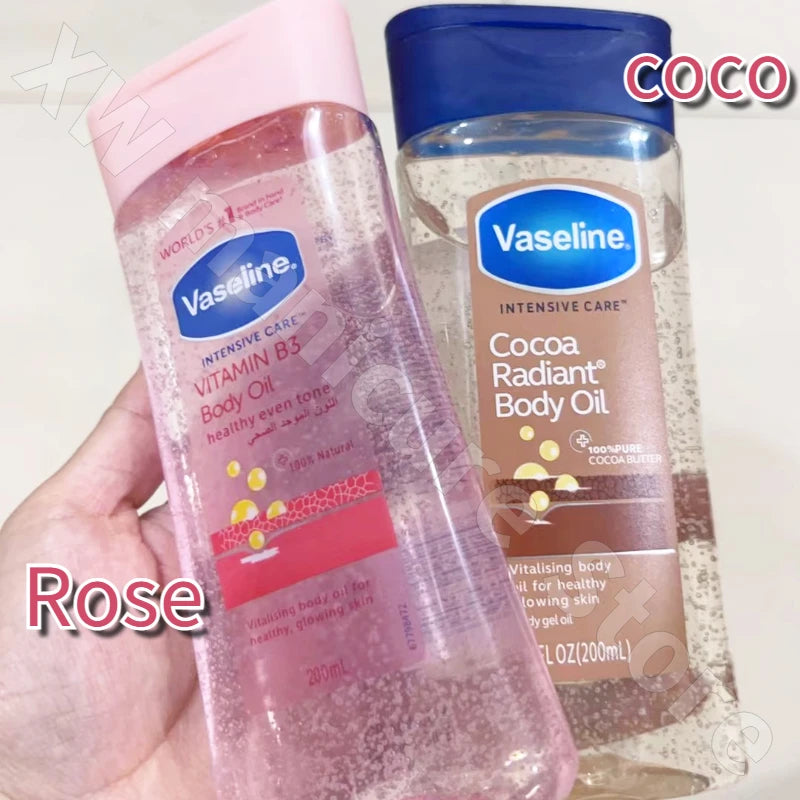 Vaselin Body Care Oil Brightens Skin Tone Improves Dull and Dry Skin Deeply Nourishes and Moisturizes Body Gel Oil 200Ml