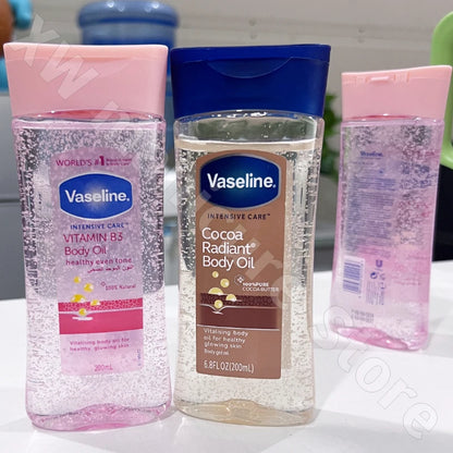 Vaselin Body Care Oil Brightens Skin Tone Improves Dull and Dry Skin Deeply Nourishes and Moisturizes Body Gel Oil 200Ml