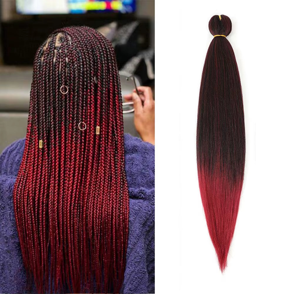 Elevate Your Style with 20-26 Inch Ombre Jumbo Braiding Hair - Premium Synthetic Packs in Stunning Piano Colors!