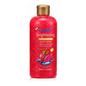 Red bottle of Dr. Wiss brightening exfoliating body wash on a white background
