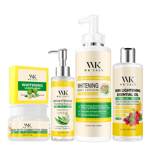 WK JALY Niacinamide Whitening Set, Remove Dark Spots, Hyperpigmentation, Melanin, Freckles, Moisturizing, Even Skin Tone