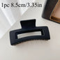 Stylish 4-Piece Set of Non-Slip Coffee and Black Claw Clips - Trendy Hair Accessories for Women and Girls