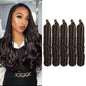 Elevate Your Style with 24-Inch Synthetic French Curls Crochet Hair - Pre-Stretched Loose Wave Braiding Hair in Ombre Colors