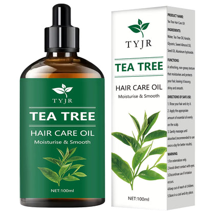 Tea Tree Essential Oil for Skin Care, Massage, Shower, Diffuser Relaxing Essential Oil for Face, Body, Nails, Hair, Eyelashes