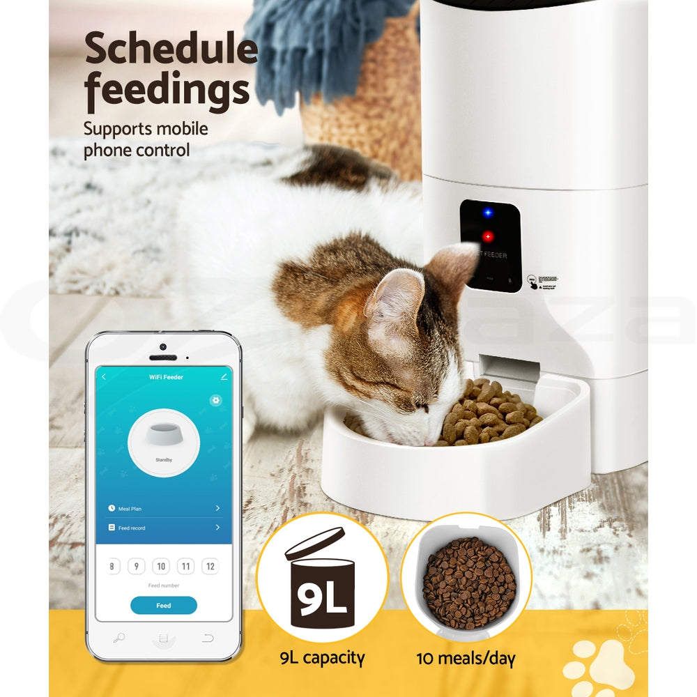 Revolutionize Your Pet's Feeding Routine with the i.Pet Smart Automatic Feeder - Complete with WiFi Camera and Programmable Features
