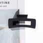Stylish 4-Piece Set of Non-Slip Coffee and Black Claw Clips - Trendy Hair Accessories for Women and Girls