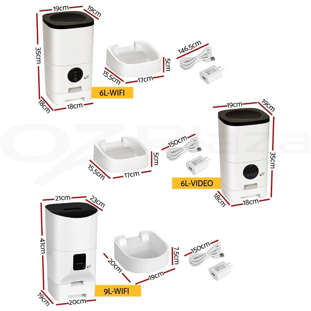 Revolutionize Your Pet's Feeding Routine with the i.Pet Smart Automatic Feeder - Complete with WiFi Camera and Programmable Features