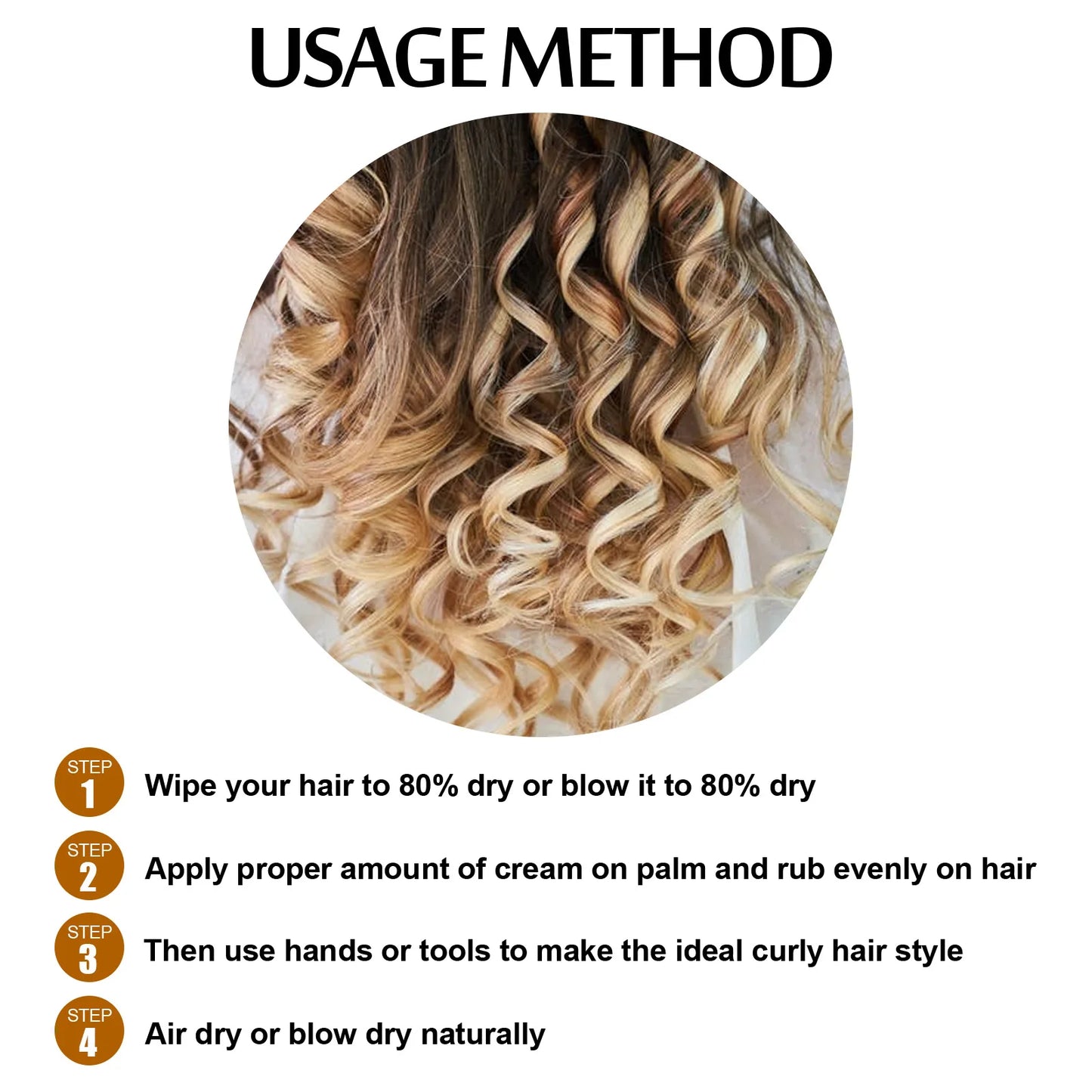 100Ml Curly Hair Elastin Improve Hair Brightness Smooth Frizzy Hair Prevent Dryness Moisturize Shape Fluffy Hair Care Products