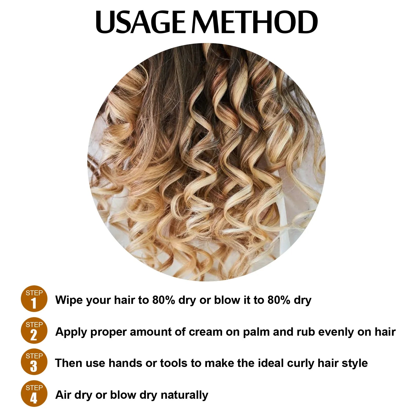 100Ml Curly Hair Elastin Improve Hair Brightness Smooth Frizzy Hair Prevent Dryness Moisturize Shape Fluffy Hair Care Products